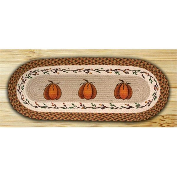 Earth Rugs Oval Patch Rug - Harvest Pumpkin 88-26-222HP